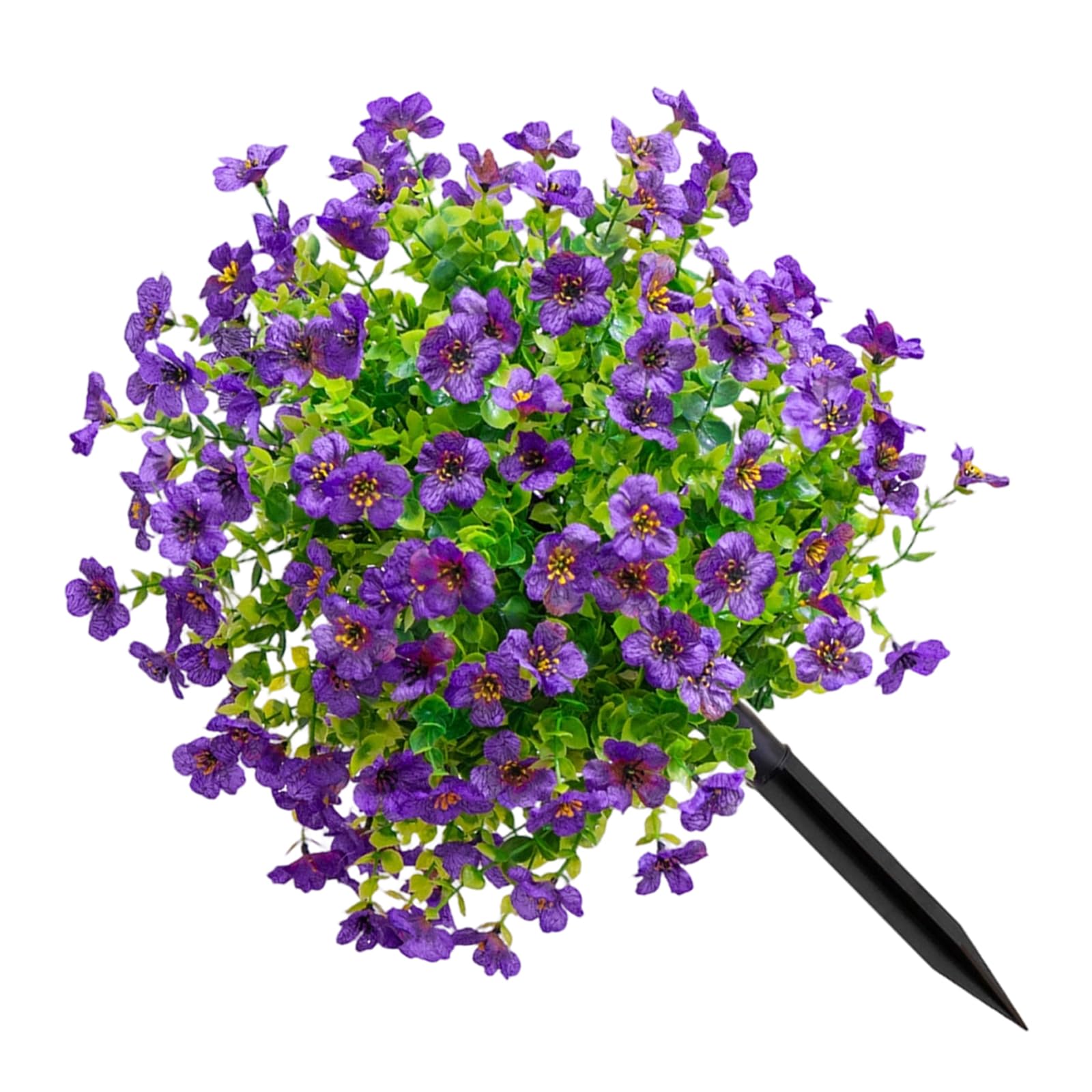 QWYFGM Artificial Garden Flowers,Plant Stakes Outdoor,for,Stakes Decorative,Outdoors Flowers F,Topiary Balls,Artificial Flower Plant with Ground Stake for Outdoor Realistic Fake Stake for Garden
