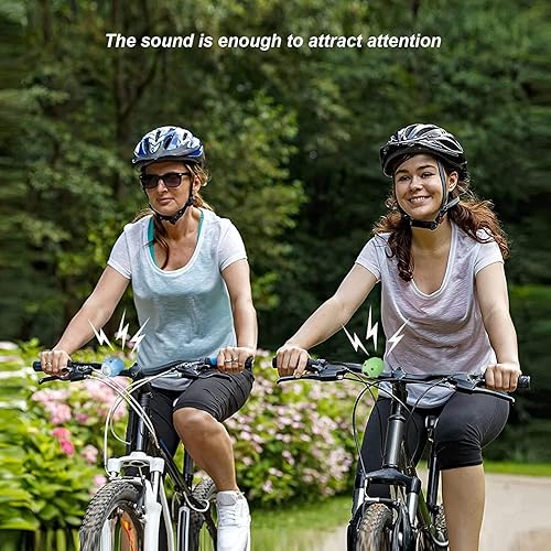 Miniatura 5 de Luces de bicicleta para niños para montar por la noche, luces de bocina de bicicleta para niñas, juego de faros y luces traseras recargables para