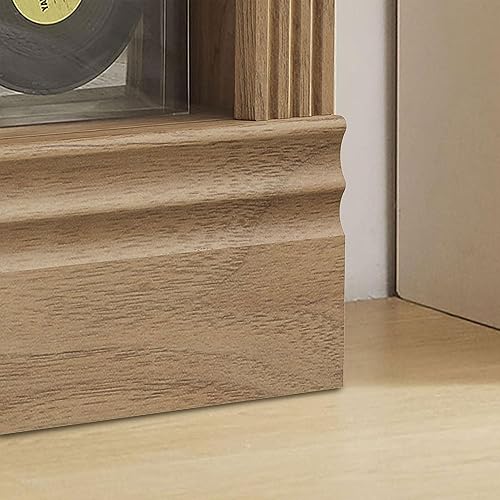 Miniatura 9 de JAHRSTIM - Estantería de piso con varias profundidades, 5 niveles para exhibir, organizar y almacenar, biblioteca para hogar, oficina, sala, cocina,