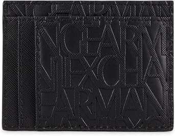 Armani Exchange Men Essential Ivan SLG, Logo All Over Elegant and Functional Credit Card Holder