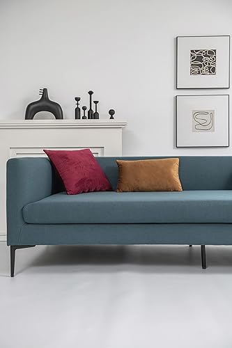 Miniatura 4 de Fundas de almohada europeas de 26 x 26 pulgadas paquete de 2 fundas de almohada acogedoras de terciopelo suave de gran tamaño para sofá, fundas de