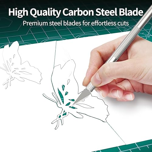 Miniatura 4 de Kit de cuchillos para manualidades, juego de cuchillos afilados y cuchillo Exacto para tallar, modelar, álbumes de recortes, esculturas y más, ideal