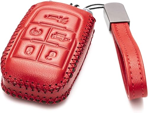 Miniatura 2 de Vitodeco Funda protectora de piel auténtica con control remoto inteligente para llaves con correa de cuero, compatible con RAM 2500, 3500, 4500,