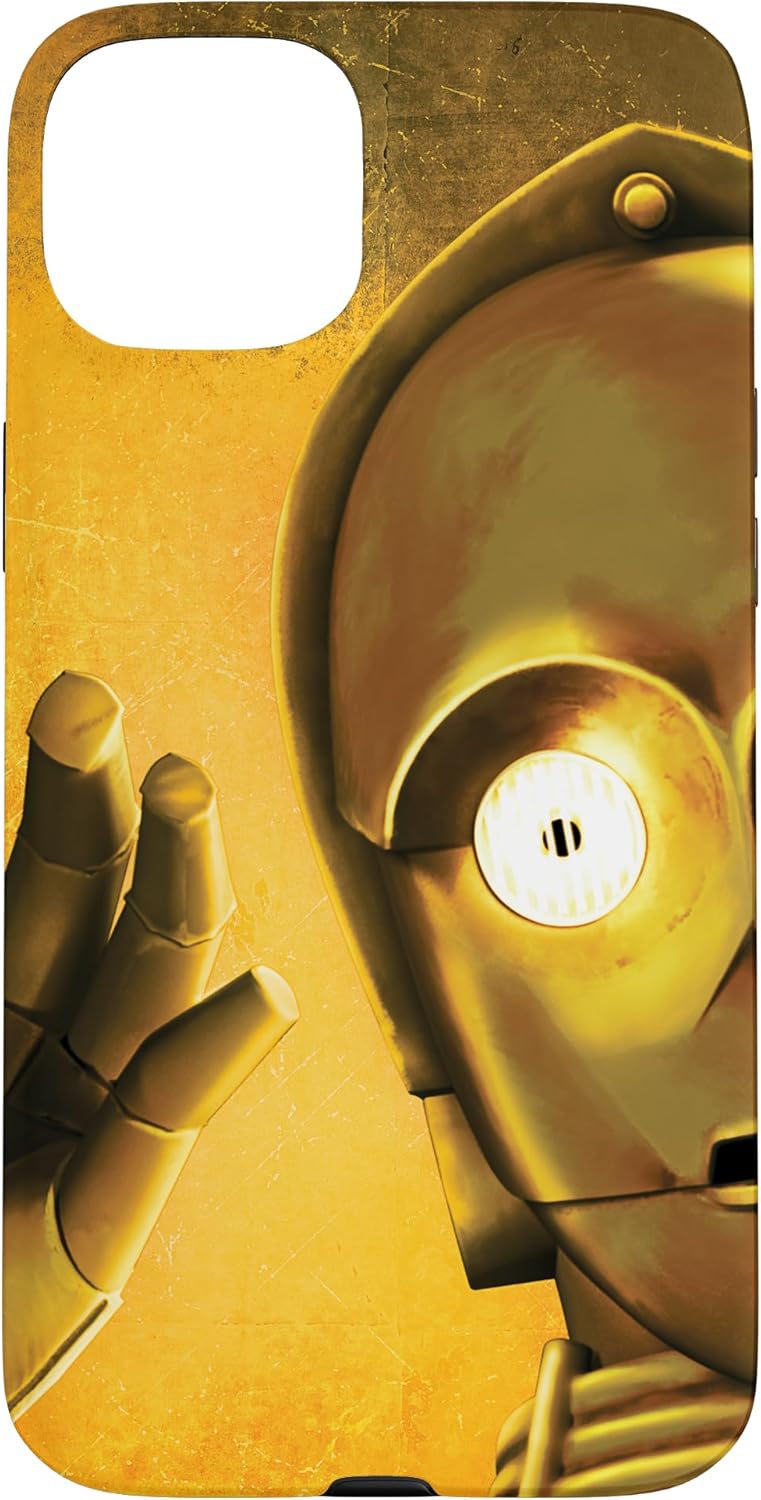 iPhone 14 Star Wars C-3PO Protocol Droid Yellow Case