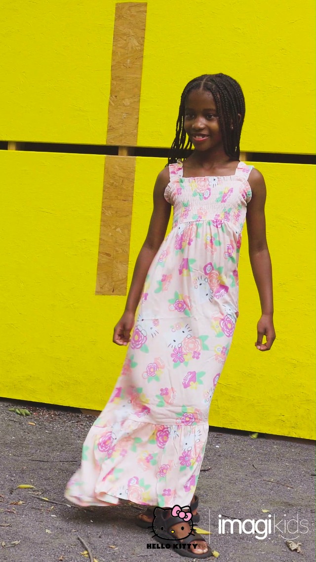 Watch Hello Kitty Floral Square Neck Smocked Cami Maxi Dress on Amazon Live