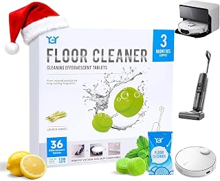 36 Pack Lemongrass Scent Floor Cleaning Tablets, Compatiable with Tineco iFLOOR, Floor One S3/S5/S6/S7 Wet Dry Vacuum Mop—Deep Clean & Deodorize—Clean Machine,Individually Wrapped