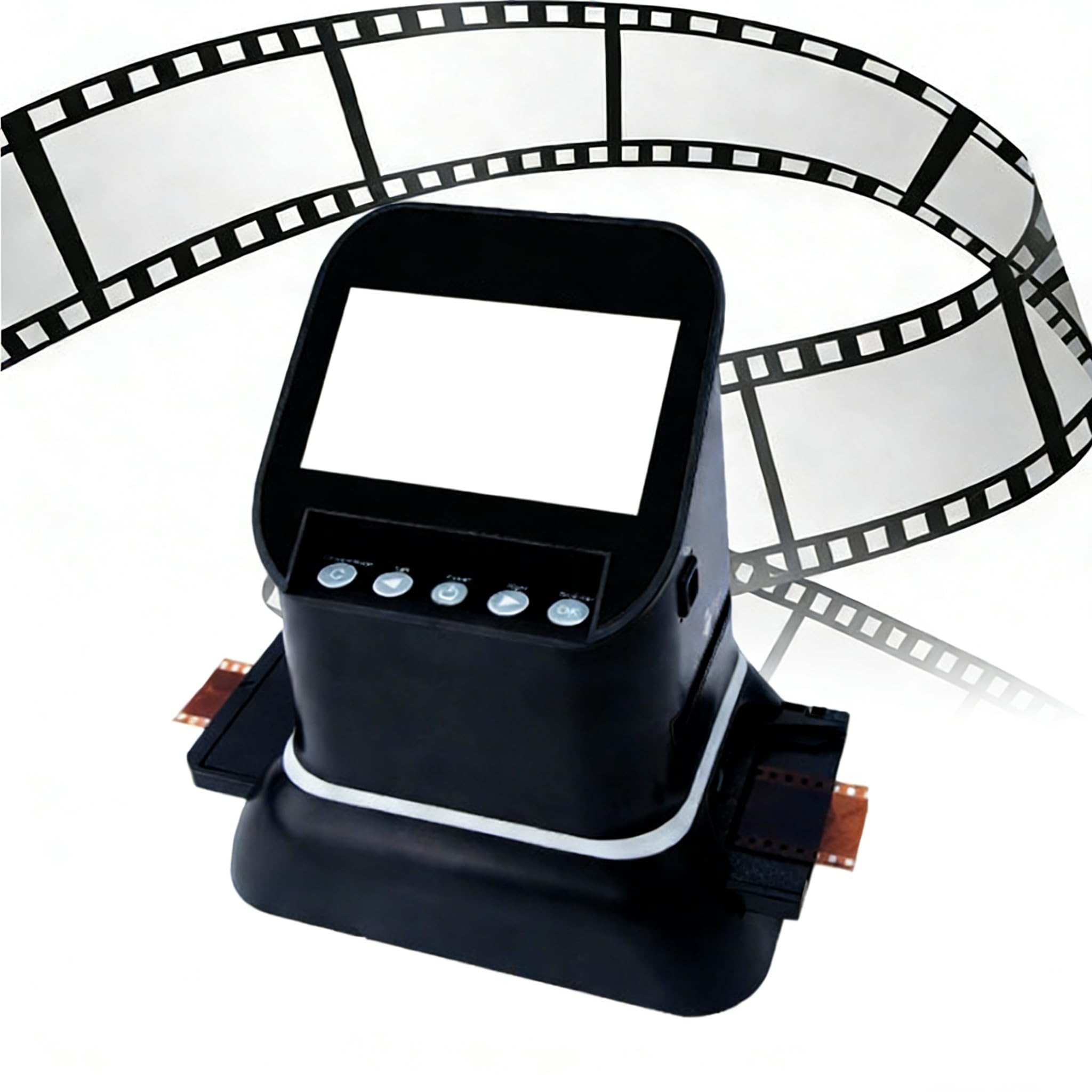 Escáner Película Digital,Visor Diapositivas,22 MP Alta Resolución,Pantalla LCD 4,3",Convierte 35mm 135 126 127 Negativos Y Diapositivas a JPEG,USB
