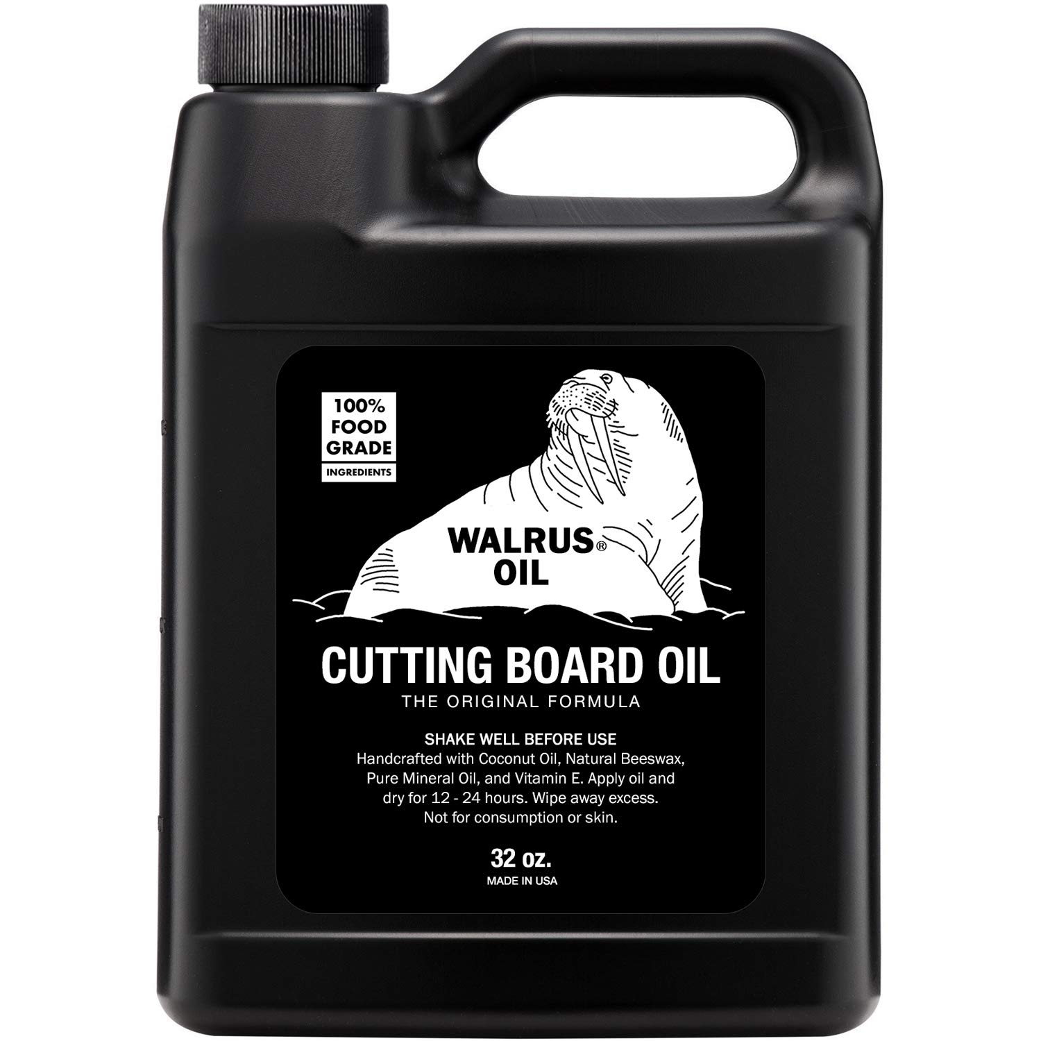 Walrus OilCutting Board Oil and Wood Butcher Block Oil, 32 oz Jug, Food-Safe