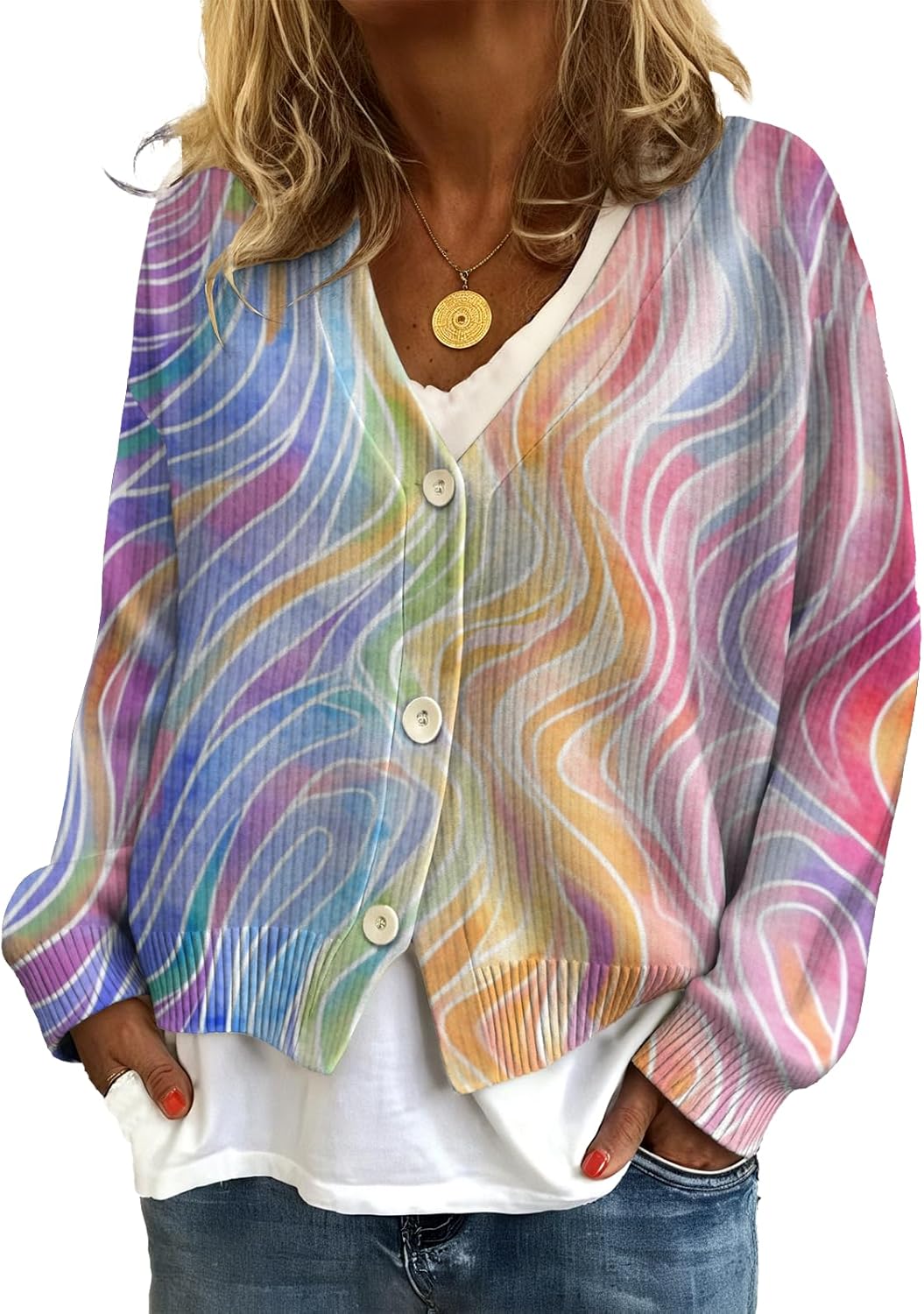 Cardigan Sweaters for Women Long Sleeve Cardigan for Women Casual Sweaters Vintage ...