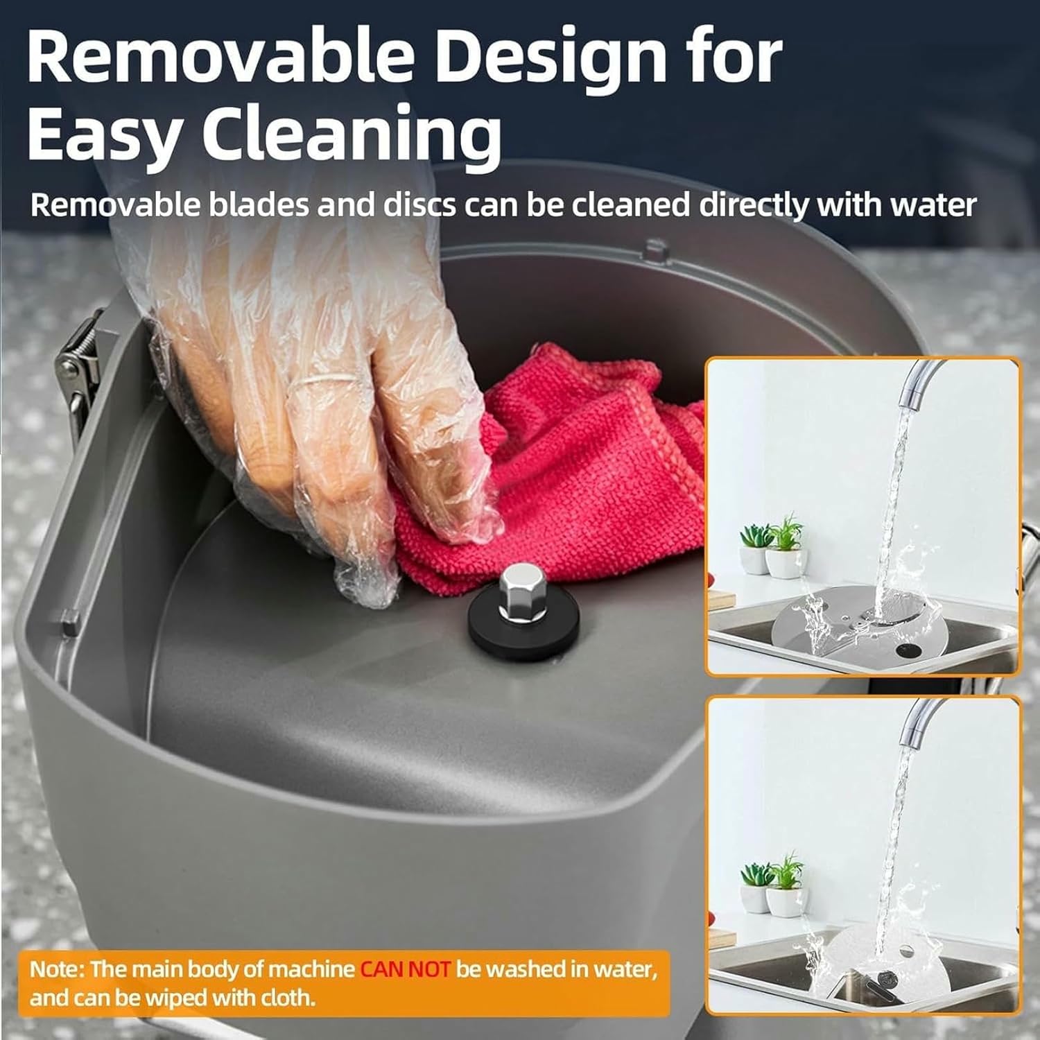 Electric Vegetable Cutter, Automatic Food Cutter and Slicer, Can Slice and Shred, with Multiple Blades, Suitable for Home and Commercial Use~/