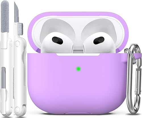Miniatura 30 de Funda para AirPods con llavero, protección completa, de silicona, accesorios para AirPods, funda para hombres, mujeres y adolescentes, con estuche