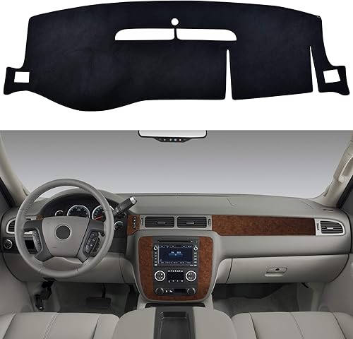 Vista 22 de Tapete SPEEDWOW para tablero, cubierta compatible con Chevrolet. Negro