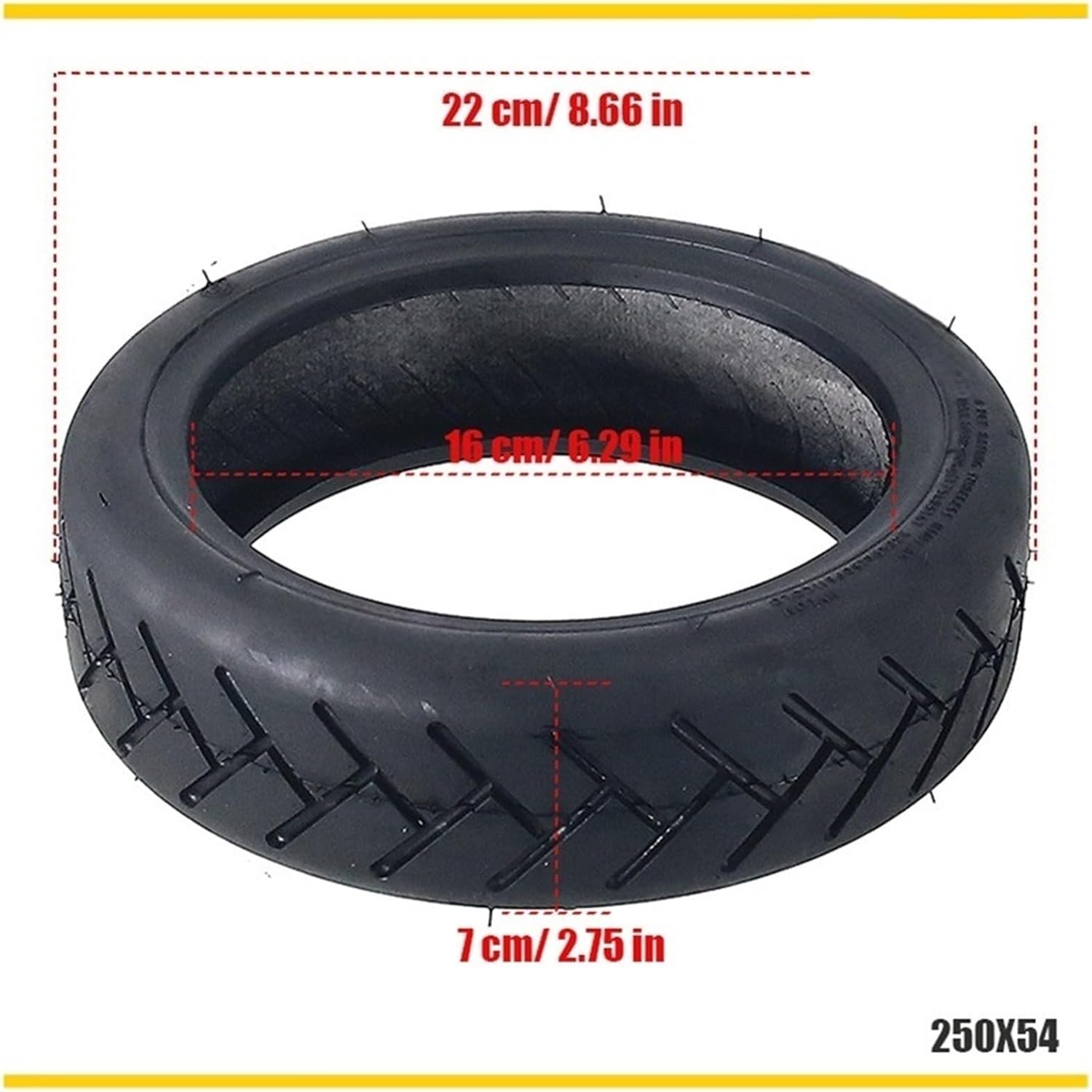 250x64 250 * 54 Tubeless Tire 10 Inch Vacuum Tires For Xiaomi 4/4 Pro/4Lite Scooter Wheel Tyre Parts