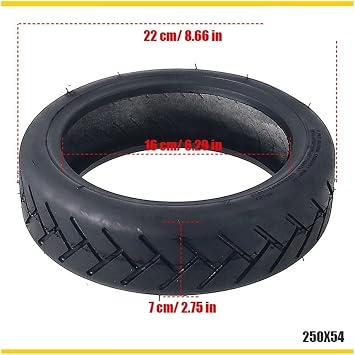 250x64 250 * 54 Tubeless Tire 10 Inch Vacuum Tires For Xiaomi 4/4 Pro/4Lite Scooter Wheel Tyre Parts(250x54 Sealing)
