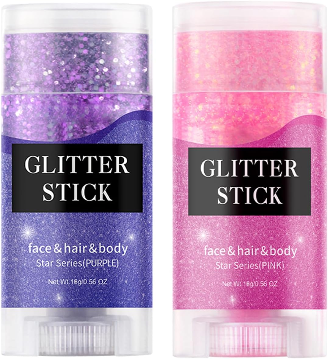 2 Color Face and Body Glitter Stick, Singer Concert Music