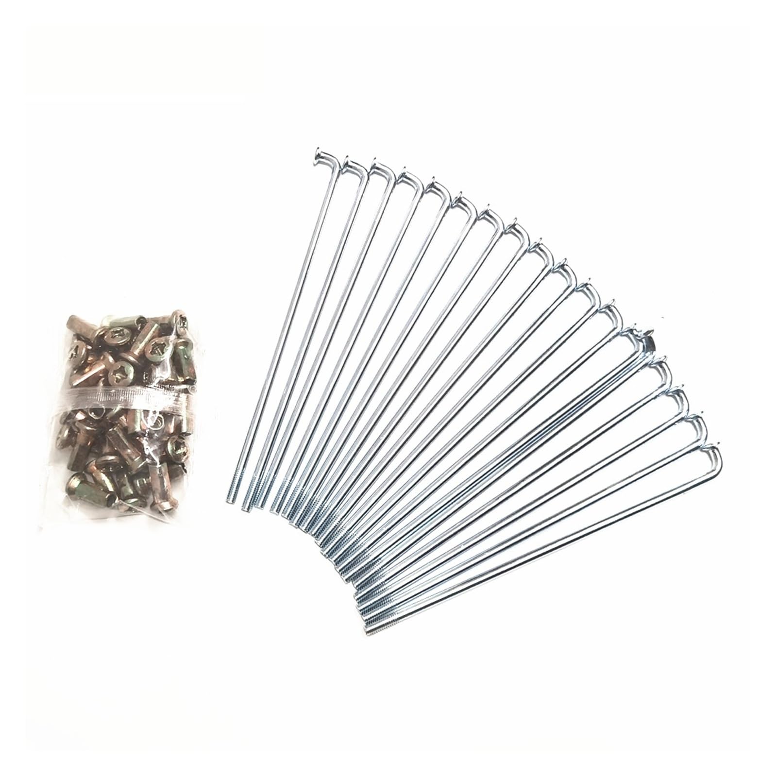 9G wytrzymałe szprychy do roweru elektrycznego z sutkami, 36 szt., 45 # stalowe szprychy do jazdy terenowej, do koła rowerowego, długość 70-235 mm, zestaw części rowerowych (165 mm)