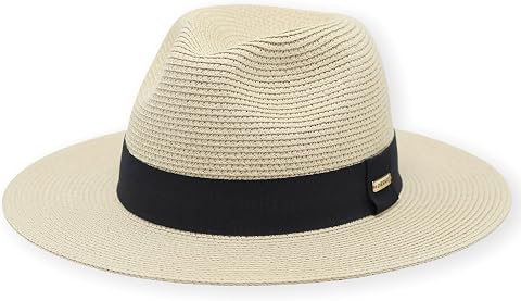 Packable Panama Hat for Men & Women - Breathable Unisex Fedora Style Sun Hat in 3 Size for Beach, Travel and Everyday