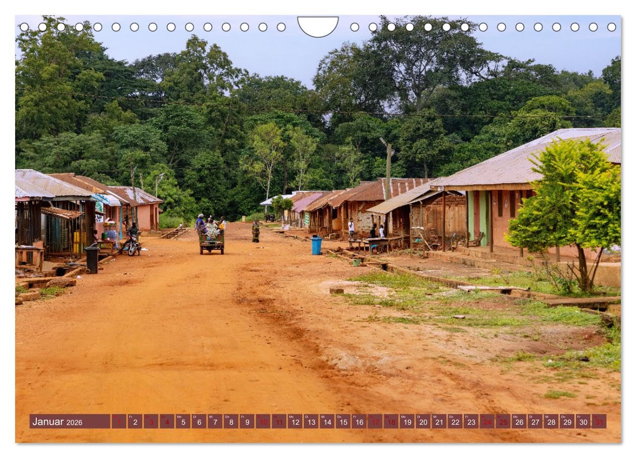 Ghana - Faszination Westafrika (Wandkalender 2026 DIN A4 quer), CALVENDO Monatskalender: Dieser Kalender ist eine Hommage an die Schönheit und Vielfalt Ghanas. (CALVENDO Orte)