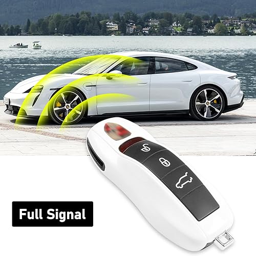 Miniatura 4 de Jaronx Funda compatible con llavero Porsche, compatible con Porsche Cayenne, Panamera, Macan, Cayman 911, compatible con accesorios de llave Porsche