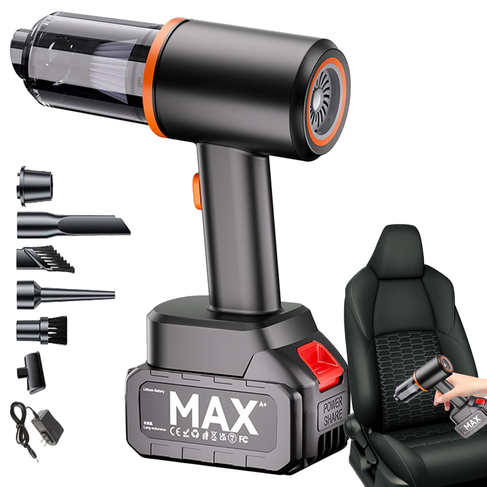 Aspirateur de voiture sans fil puissant à conception légère et ergonomique