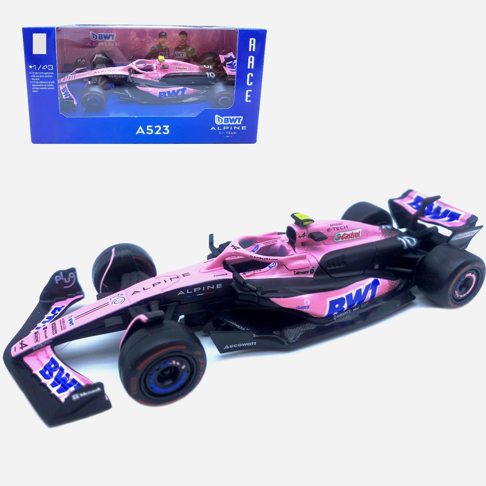HTLNUZD 1/43 Scale Red Bull RB20 #11 Formula 1 Alloy Model Car - Die-Cast Collection With Driver Figure & Dust Cover - View #4