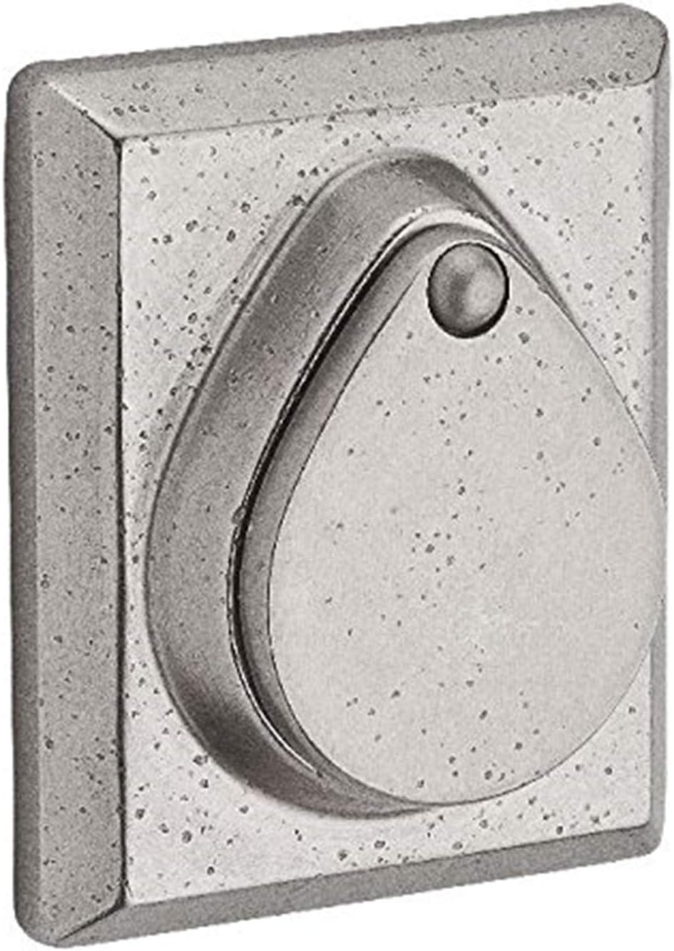 Baldwin Reserve SCRSD481S Single Cylinder Rustic Square Deadbolt with Smartkey Dark Bronze Finish