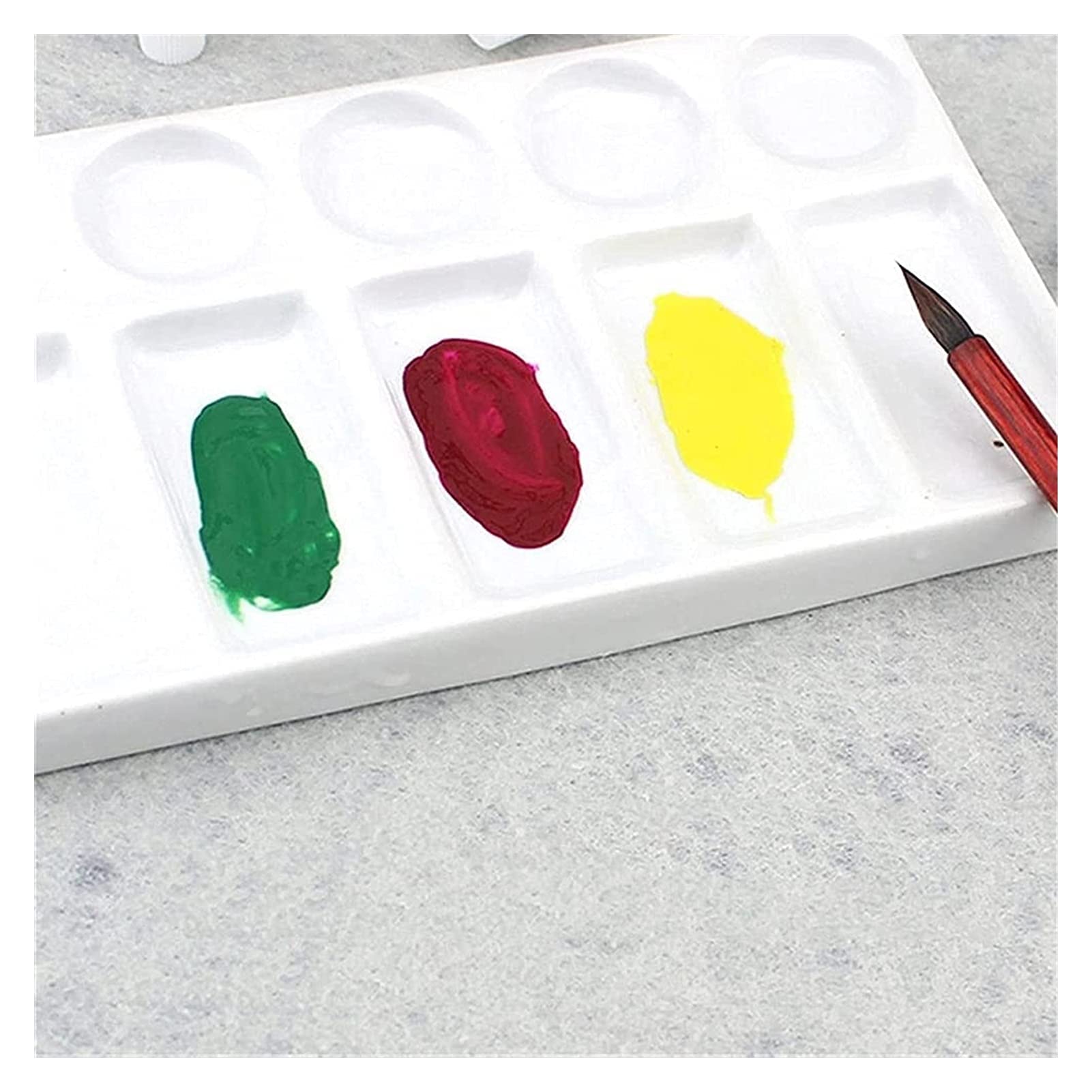 paleta akwarelowa paleta artystyczna paleta farb, tacka na gwasz, paleta artystyczna (rozmiar: 19,3 * 11 cm)
