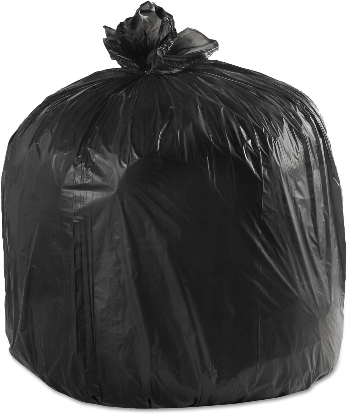 Boardwalk 4046H LD Can Liners 40-45gal .60mil 40w x 46h Black 25 Bags/Roll 4 Rolls/CT