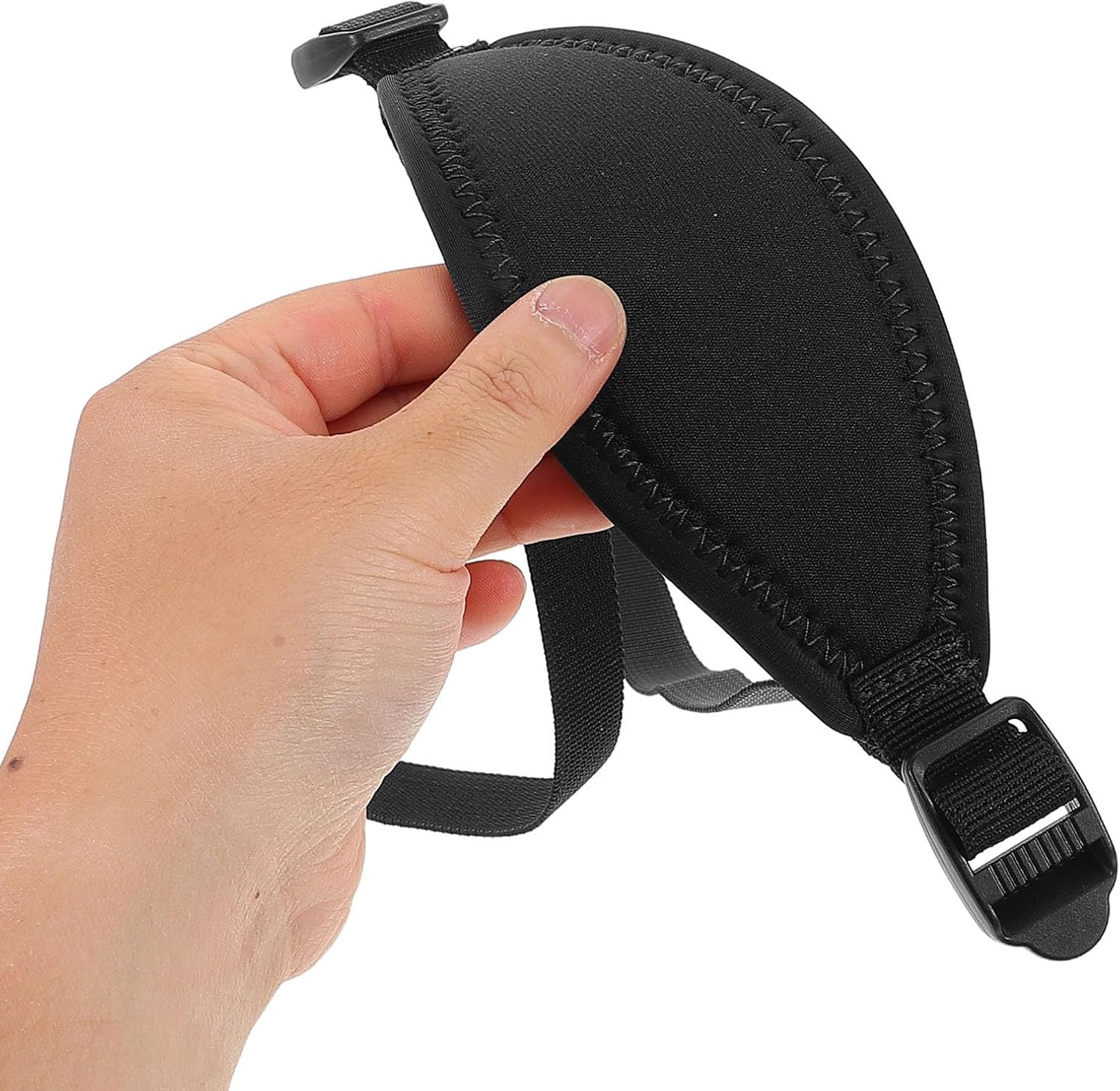 Vaguelly Adjustable Scuba Mask Strap Replacement Black High Elasticity Headband Thickened Design and Quick Adjustment Buckle, Prevents Hair Tangling and Protects for Diving and Swimming