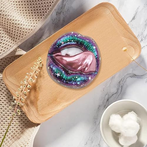 Miniatura 4 de 3 moldes de resina para labios 3D, moldes únicos de bruja, moldes de arte de resina, adornos de silicona UV epoxi para decoración de bricolaje