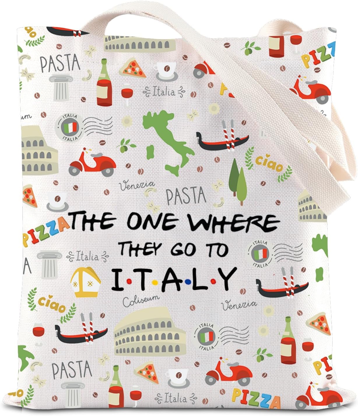 I Love Italy Makeup Bag - Italy Honeymoon & Travel Gift - Welcome & Housewarming Souvenir