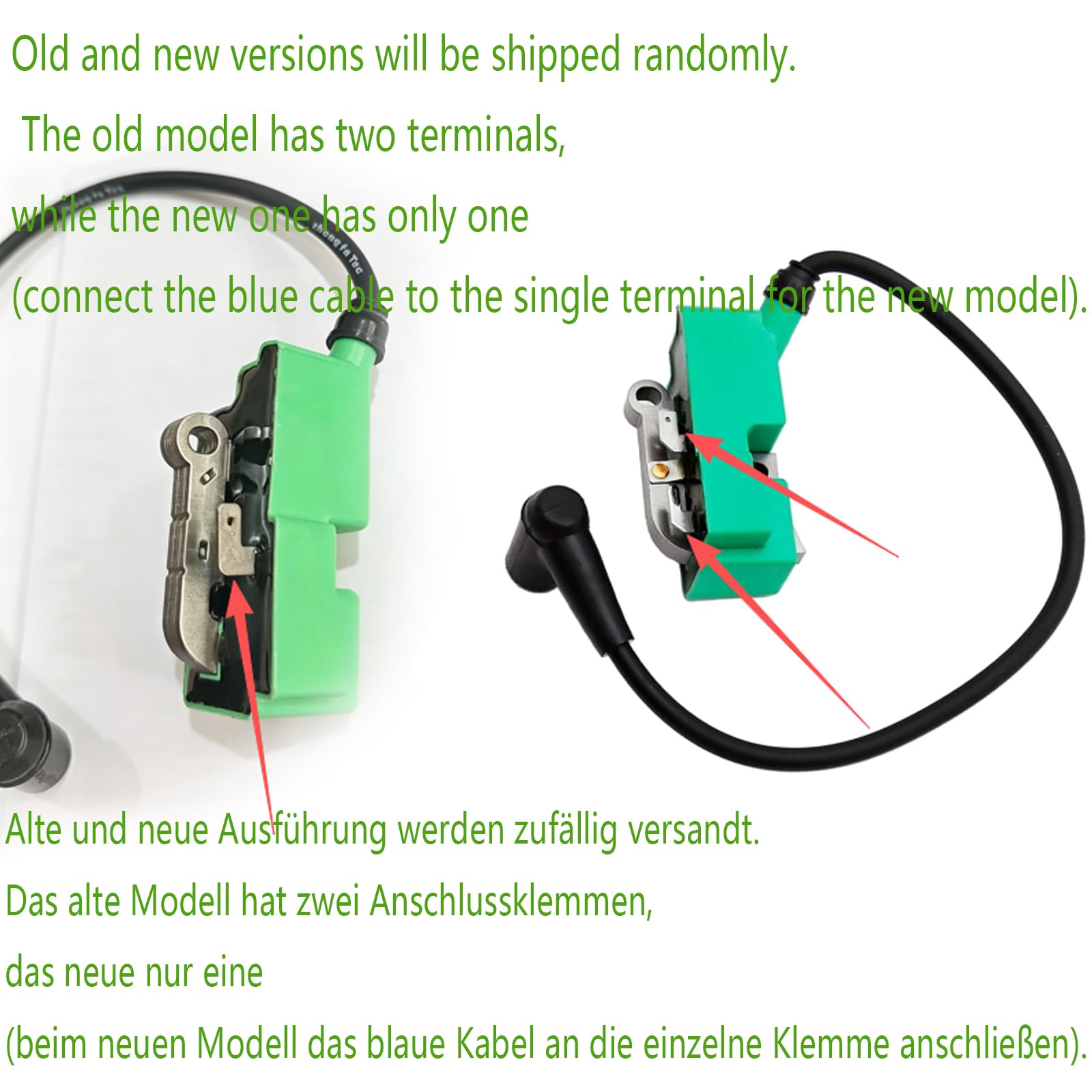 Zündspule mit Zündkerze Kompatibel Mit Husqvarna K750 K760 K770 K970 Cutoff Power Cutter Saw für 510115601 580380501