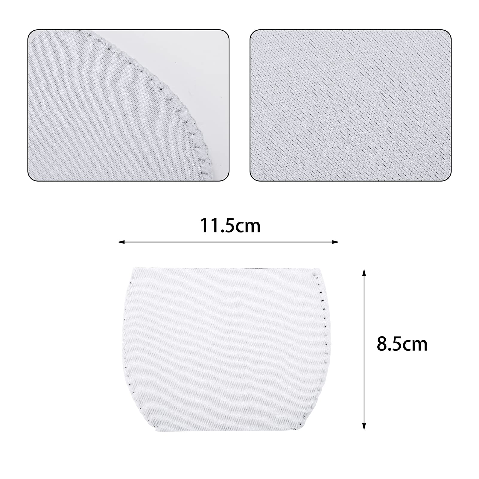 WACAR 50pcs Sublimation Blanks Wine Glass Sleeve Neoprene Wine Glass Sleeve Sublimation Insulator Cover for DIY Wine Glass Sublimation Ornaments Supplies, 4.3 x 3.3 Inch