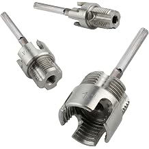 3 Pcs Integrated Internal & External Pipe Threading Tool, 1/2" & 3/4"& 1" Dual-Function Pipe Threading Tool for PVC/Plastic Pipes, Electric Drill Compatible Pipe Threader Kit Big
