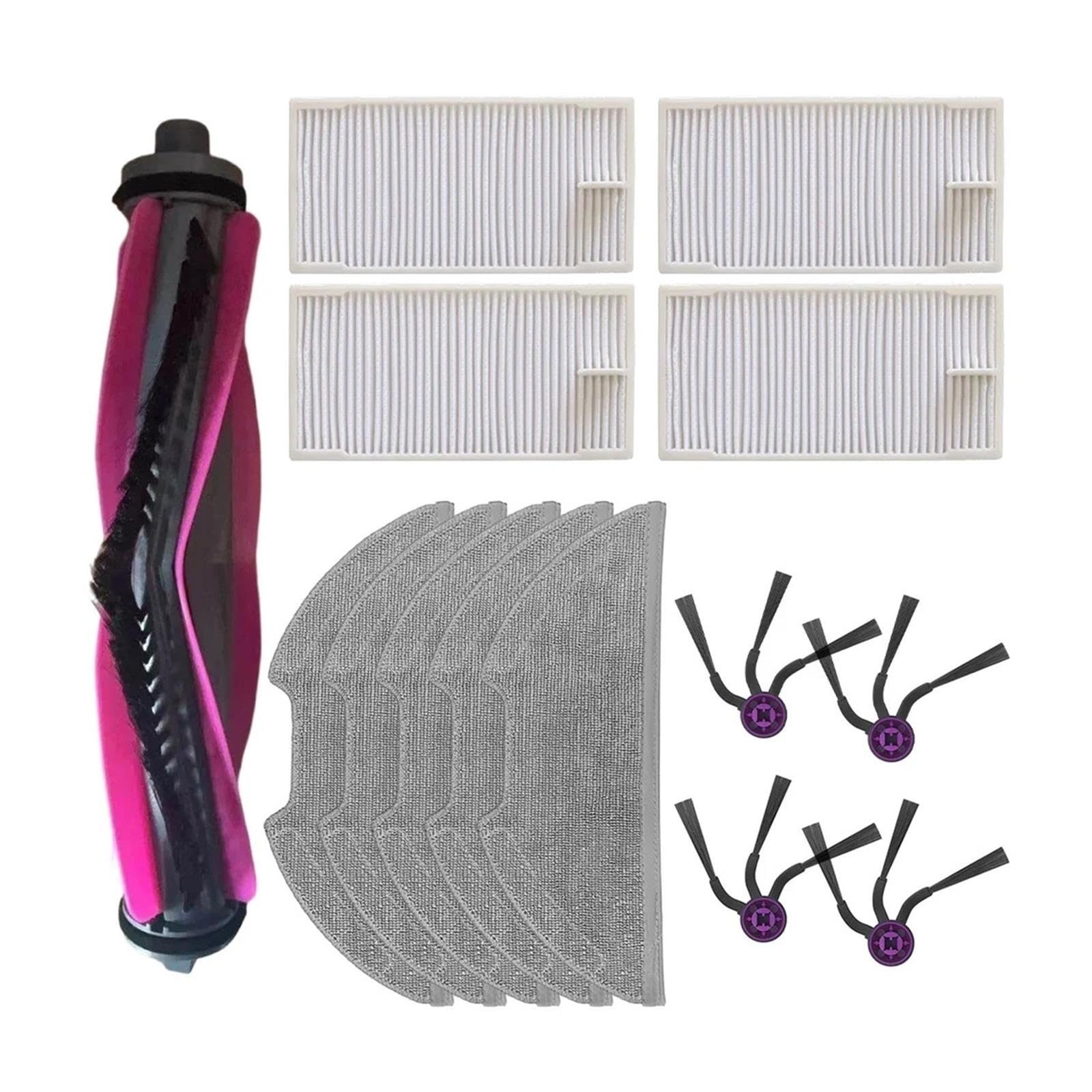 Compatible con el Kit de paño fregona Filtro Cepillo Lateral Principal aspiradora E20 EVO Plus(B)