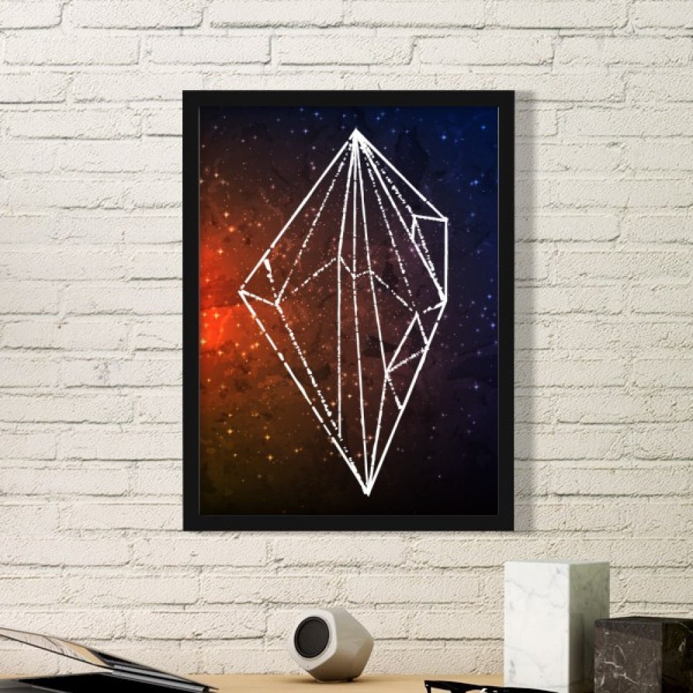 Cadre photo univers de cristal marron pour une ambiance zen chez soi