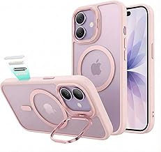iPhone 17 Case, MagSafe Compatible with Camera Button, 3x US Military Stand, Hidden Stand, Adjustable, Wireless Charging, Air Guard Corner, Shockproof, Scratch Resistant, Lightweight, Highly Durable