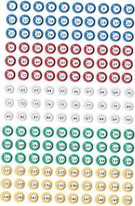 JISADER 150 Bolas de Bingo, Bolas de Llamada, reemplazan los números 1 a 150, Bolas de conteo, Bolas de rifa para Entretenimiento Familiar, Oficina y Mercado