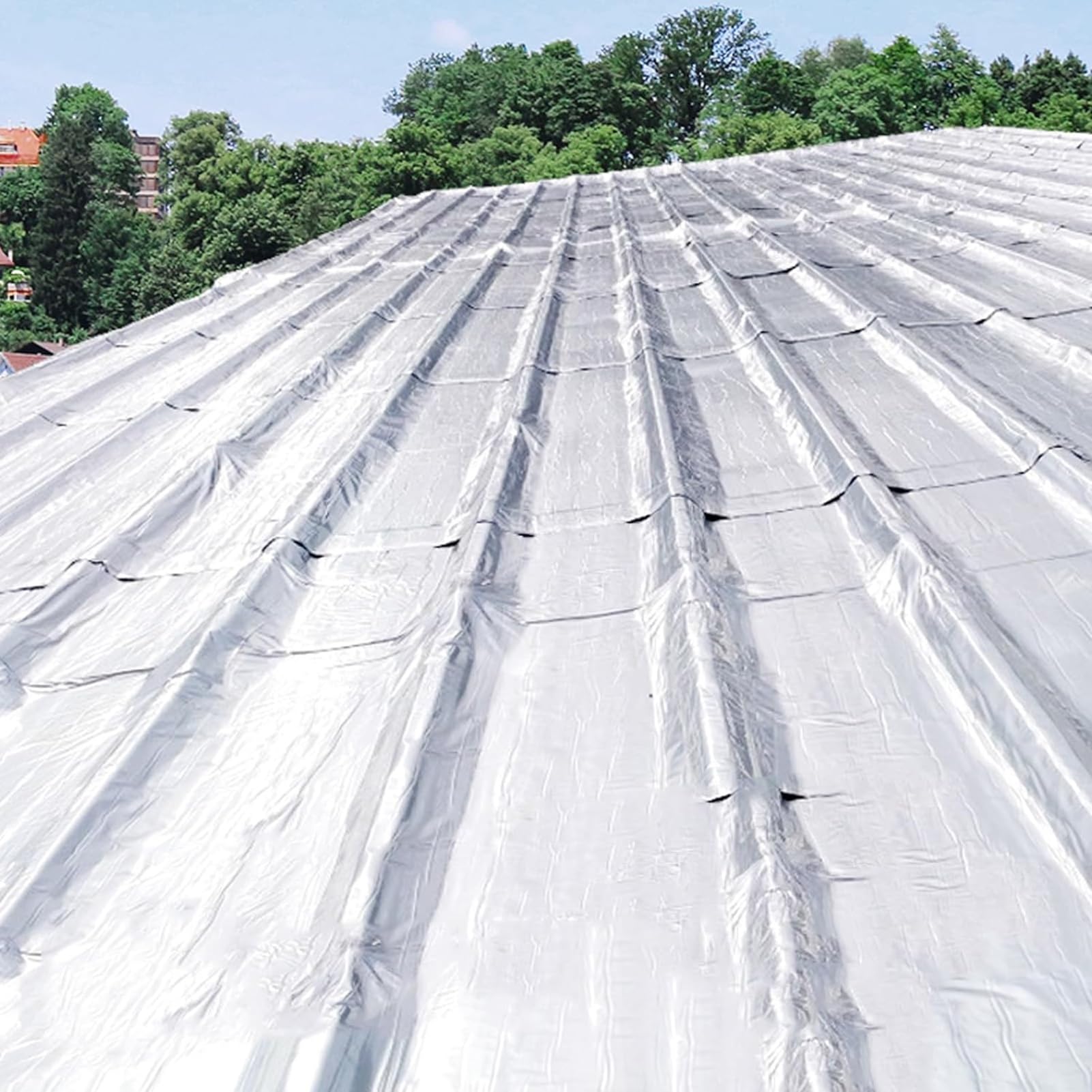 Cinta de reparación de Asfalto de Alta Resistencia para Exteriores, autoadhesiva, Resistente a la Intemperie, Impermeable, selladora, de Papel de Aluminio, para Fugas en techos, te