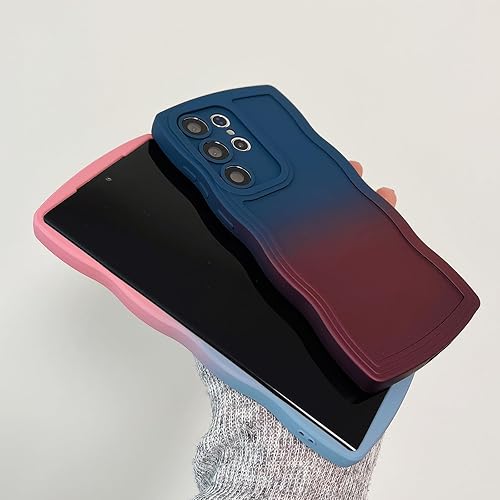 Miniatura 7 de Funda de teléfono con ondas rizadas 3D para Samsung Galaxy S22 Ultra para mujer, lindo contraste, vibrantes y coloridos, fundas de verano de