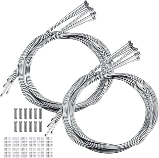 12PCS Universal Bike Shifter Gear Cables Set – 1.2mm x 2.1m Stainless Steel Shift Cables with End Caps & Ferrules for Mountain and Road Bikes