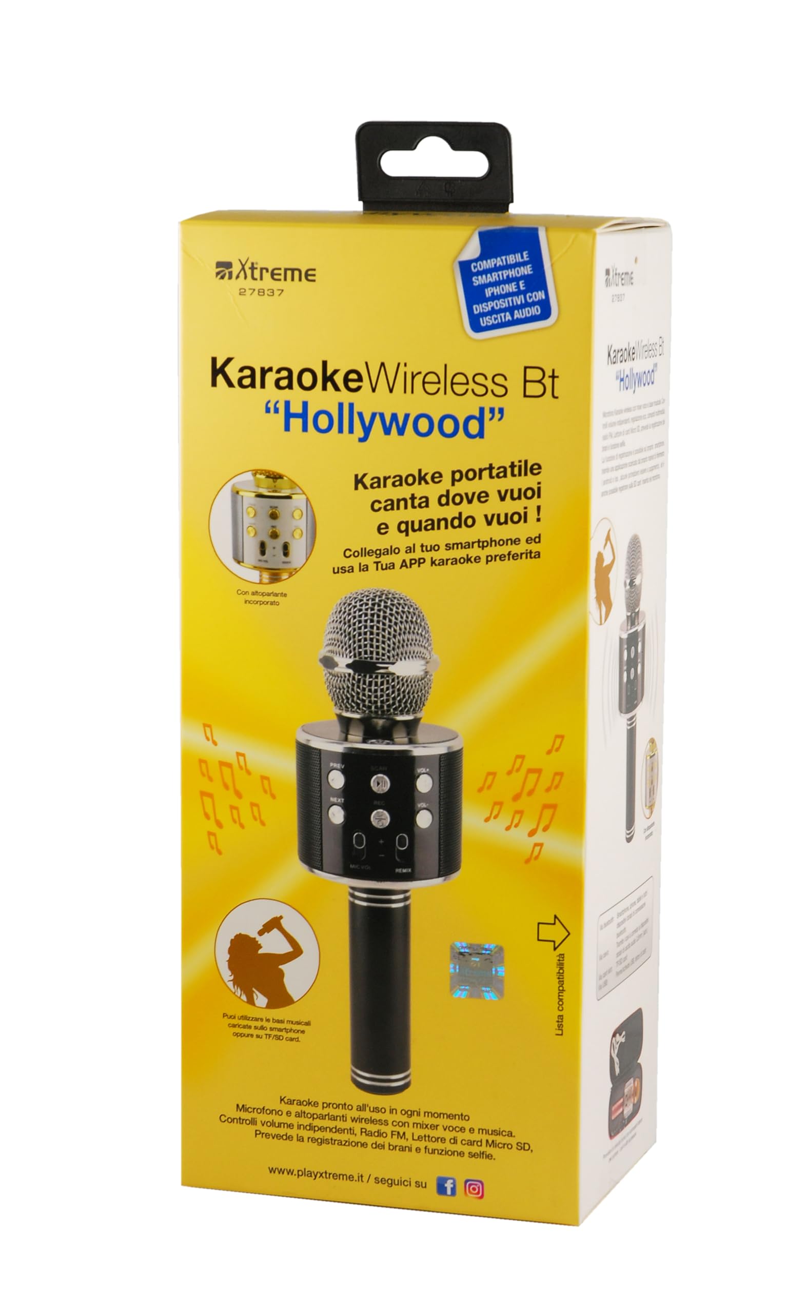 Stazione Karaoke Bluetooth Canal Toys Con 2 Microfoni Wireless Ed Effetti Vocali - Luci LED, Portatile, Batteria Ricaricabile - 3