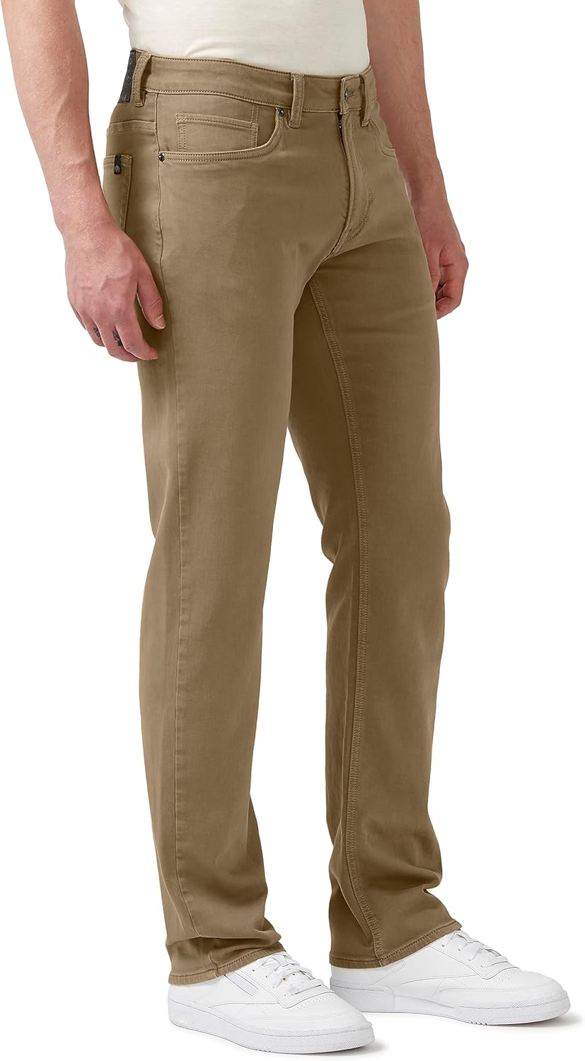 Buffalo David Bitton Mens Non-Denim Straight Leg Six French Terry Pants with Cotton Blend Stretch