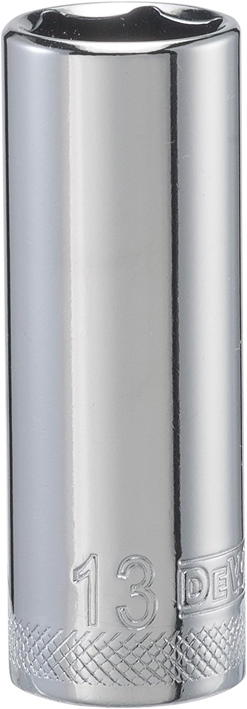 DEWALT 1/4" Deep 6 PT Standard Socket 13MM