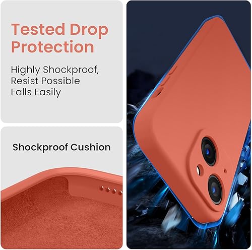 Miniatura 620 de FireNova Funda para iPhone 14 Pro, funda de silicona mejorada [protección de cámara] con [2 protectores de pantalla], forro interior de microfibra
