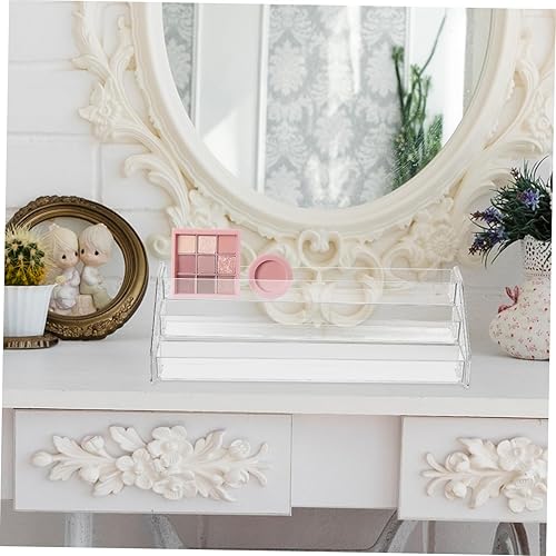Miniatura 4 de MERRYHAPY Elegante caja organizadora de maquillaje acrílico niveles maquillaje organizador titular para perfume