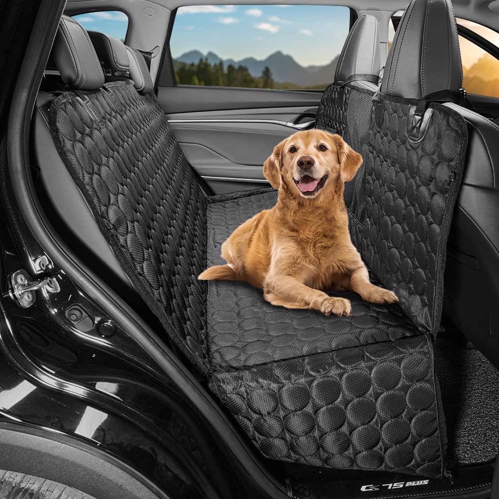 BONZOO Dog Car Seat Cover for Seat- Waterproof Trunk Seat Cover for Dogs with Nonslip Scratchproof, Easy to Install and Clean Fits for…