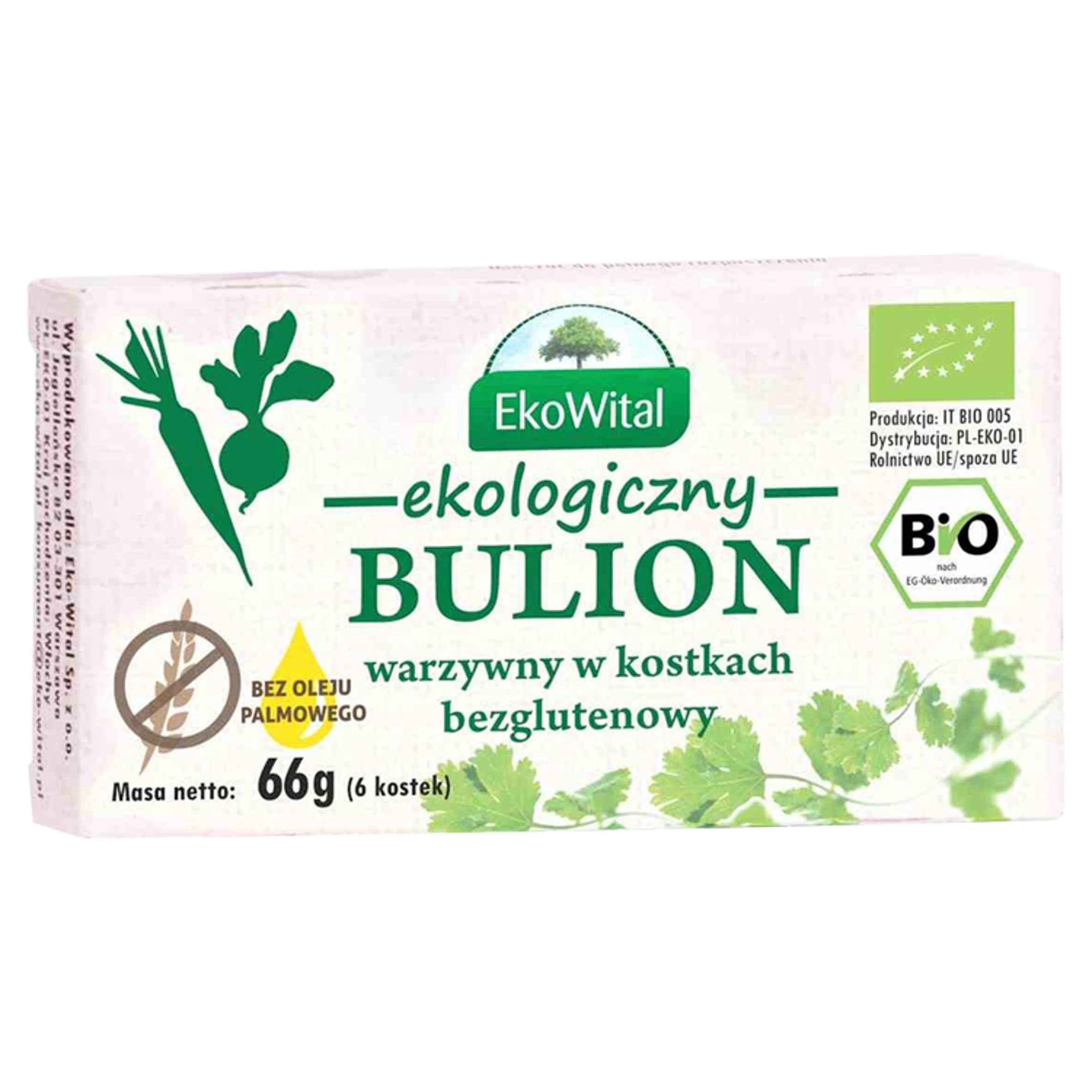 Caldo de Verduras en Cubos BIO 60 g sin gluten