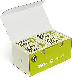 Jabón en barra de aceite de oliva, paquete de...