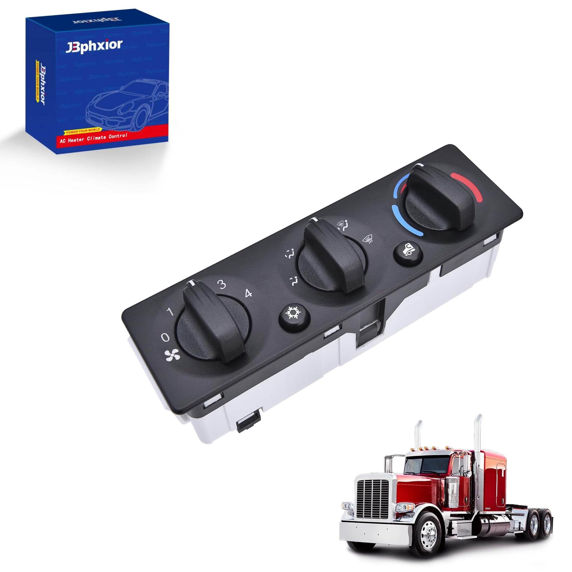 AC Heater Climate Control Module, HVAC Climate Control,Air Conditioning Heater Control Switch Panel Fit for Peterbilt Trucks 337 348 389,OEM Q21-6119